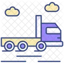 Flatbed Truck Transport Truck Icon