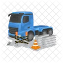 Flatbed Truck Transport Truck Icon