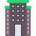 Flats Building Apartments Icon