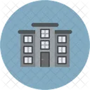 Flats Building Apartments Icon