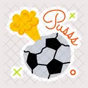 Flattened Ball Flattened Football Soccer Ball Icon
