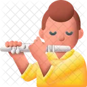 Flautista Musica Flauta Ícone