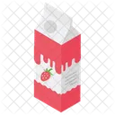 Flavoured Milk Strawberry Milk Strawberry Shake Icon