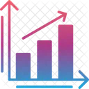 Seta Barra Grafico Ícone