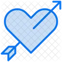 Flecha Del Corazon Corazon Amor Icon