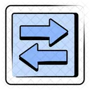 Intercambiar Flecha Direccion Navegacion Icono