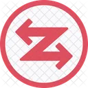 Flecha De Navegacion Navegacion Zigzag Icon