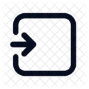 Flecha Derecha Rectangale Flecha Direccion Icono
