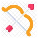 Amor Flecha Arco Ícone