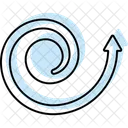 Espiral Flecha Circular Icono