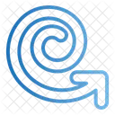 Flecha espiral  Icon