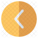 Izquierda Flecha Cursor Icono