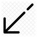 Llamada Recibida Flecha Hacia La Izquierda Aplicacion Web Ui Icon