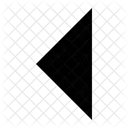 Izquierda Flecha Triangulo Icono