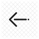 Izquierda Flecha Atras Icono