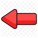 Izquierda Flecha Direccion Icono