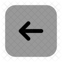 Flecha Izquierda Rectangulo Icono