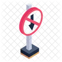 Aviso De Seta Seta Proibida Quadro De Aviso Ícone