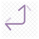 Flecha Flecha De Esquina Izquierda Icon