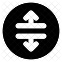 Dividir Vertical Flecha Icono
