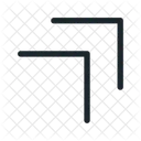 Flechas más arriba  Icono