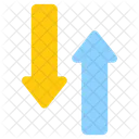 Flechas De Dos Direcciones Flechas Opuestas Flechas Icono