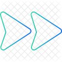 Flèche vers l'avant  Icône