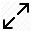 Fleche Diagonale Interface Web Icône