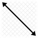 Diagonale Fleches Double Extremite Icône