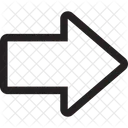 Flèche vers la droite  Icône