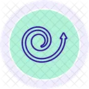 Icone De Cercle De Couleur De Fleche En Spirale Icon