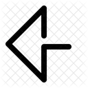 Fleche Gauche Retour Interface Utilisateur Icône