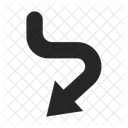 Fleche Courbee Fleche Courbee Icon