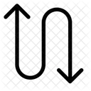 Fleche Serpent Alt Fleche Direction Icon
