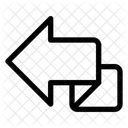 Fleche Zigzag Gauche Icône
