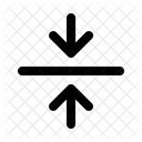 Fleches En Ligne Horizontale Fermer Aligner Icon