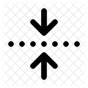 Fleches En Point Horizontal Fermer Aligner Icon