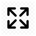 Fleches Vers Lexterieur Deplacer Developper Icon