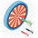 Jeu De Flechettes Bullseye Jeu De Cible Icon