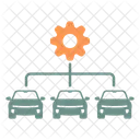 Fleet Management Car Fleet Icon