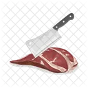 Fleisch schneiden  Symbol