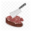 Fleisch schneiden  Symbol