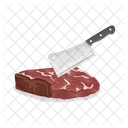 Fleisch schneiden  Symbol