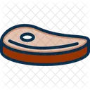 Fleischscheibe Fleisch Scheibe Symbol