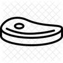 Fleischscheibe Fleisch Scheibe Symbol