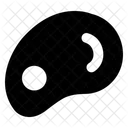 Fleischscheibe Schweinefleisch Schinkenscheibe Symbol