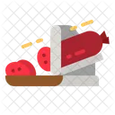 Fleischschneidemaschine Allesschneider Fleisch Symbol