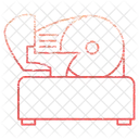 Fleisch Aufschnittmaschine Kuche Symbol