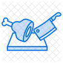 Fleischschneiden Messer Fleisch Symbol