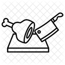 Fleischschneiden Symbol